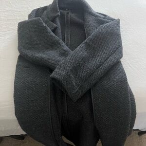 Banana Republic Dark Gray Teddy Jacket
